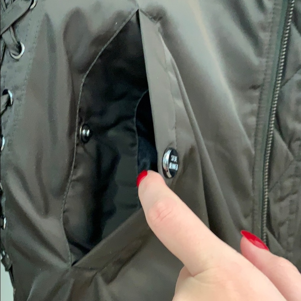 Steve Madden Army Green Bomber Jacket - Picture 4 of 6